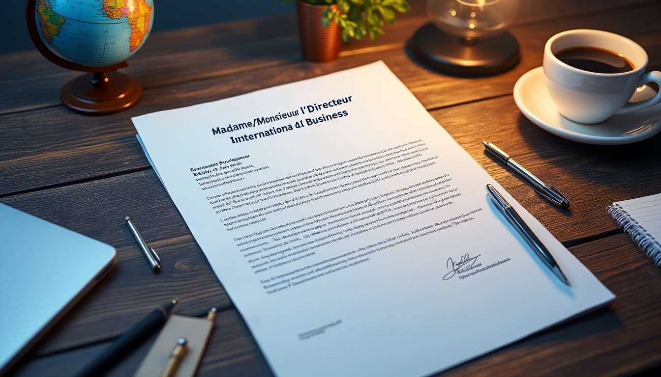 Réussir son BTS en Commerce International : Guide pratique de la lettre